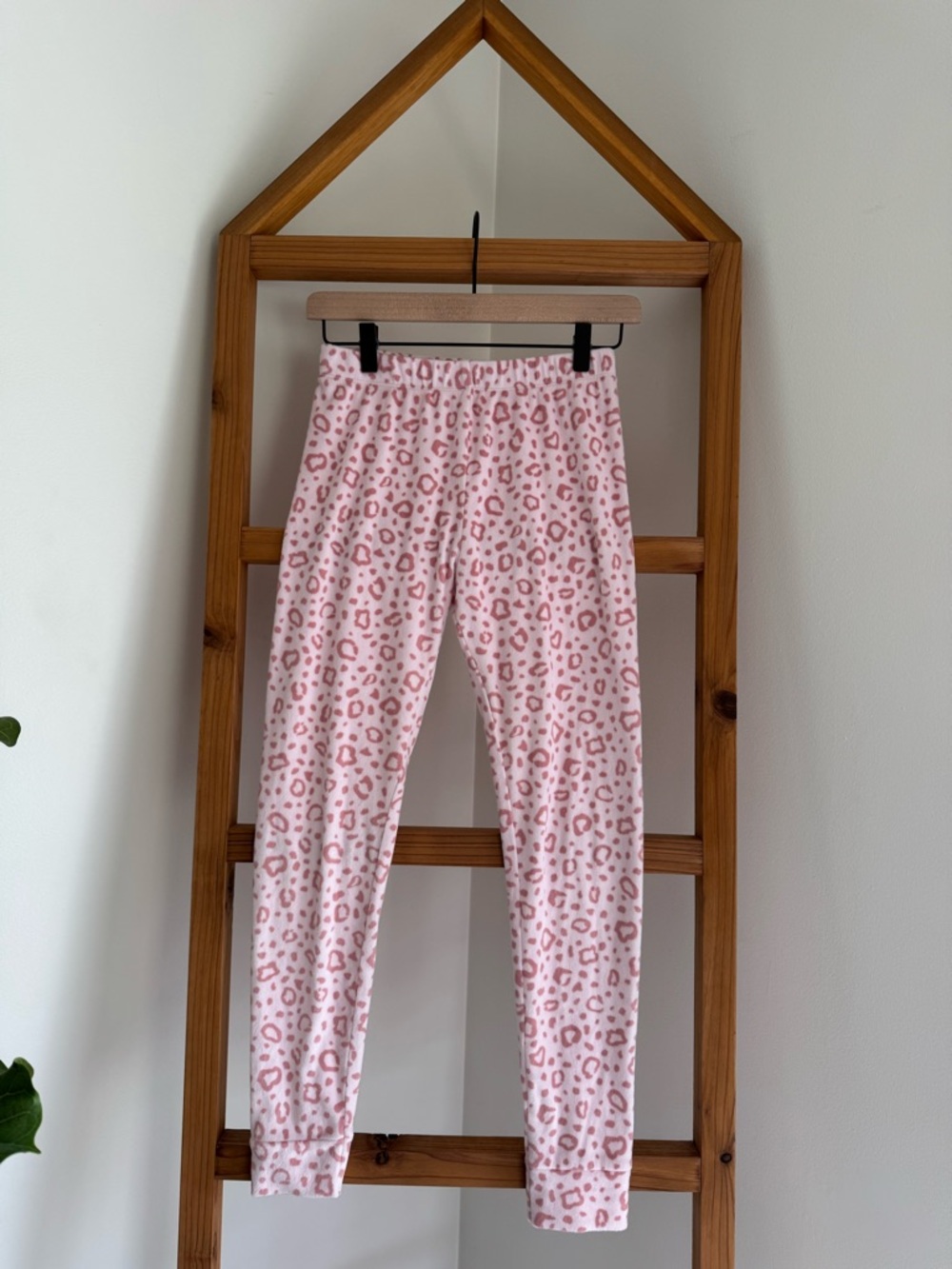 Cat & Jack Pink Leopard-Print Fleece PJ Pants